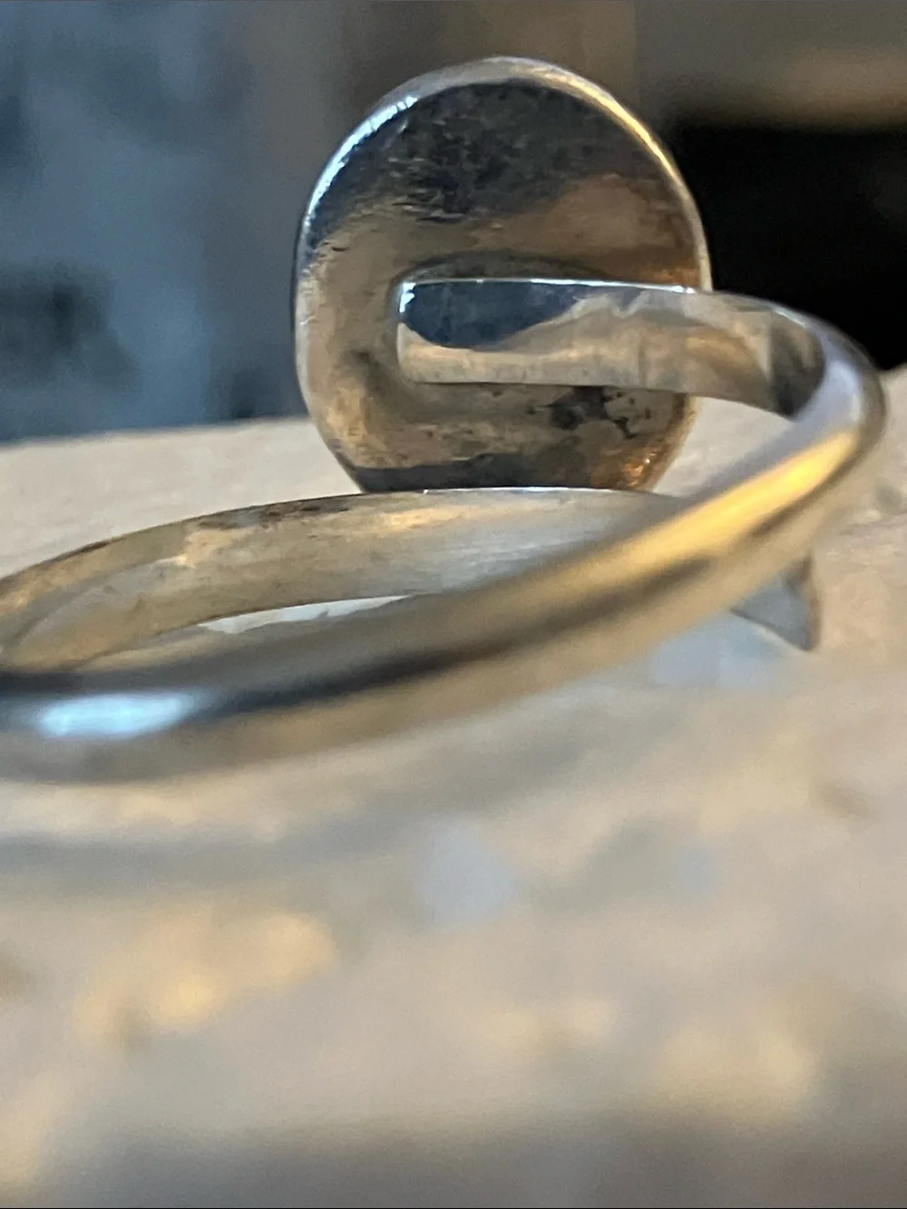 Sterling Silver Black Onyx Bypass Band Ring